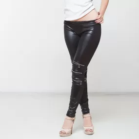 Women's Skinny Leather Pants - Phoebe