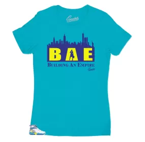 Women's White Aqua 8 Shirt - BAE - Teal