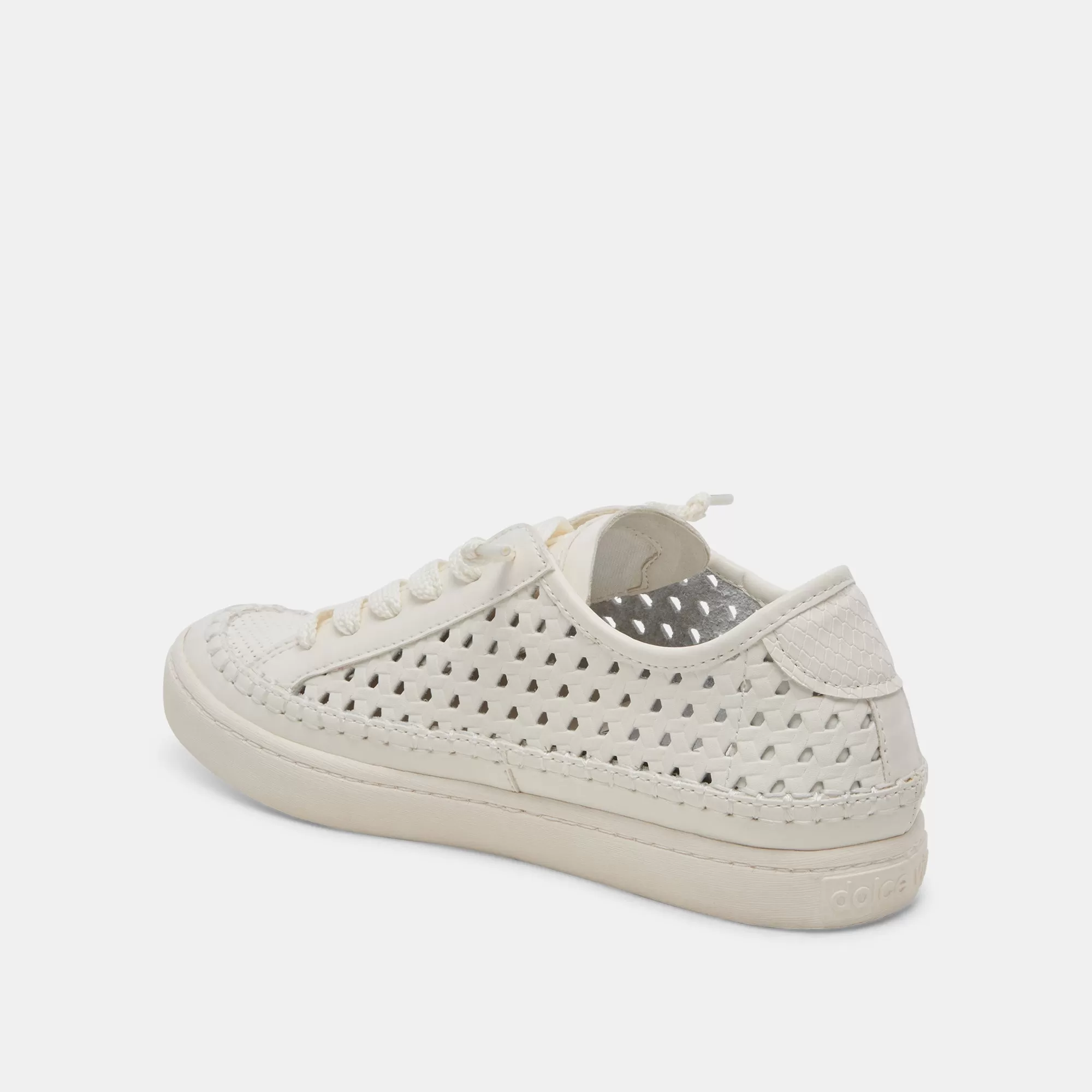 ZOLEN SNEAKERS WHITE PERFORATED LEATHER